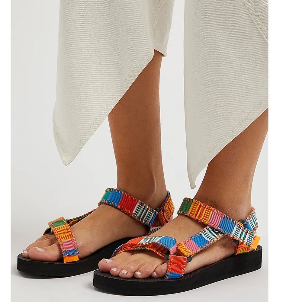 Arizona Love Trekky Mexican Sandals in Orange Sz EU42/US12